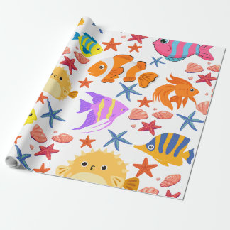 Colourful Fish  Wrapping Paper