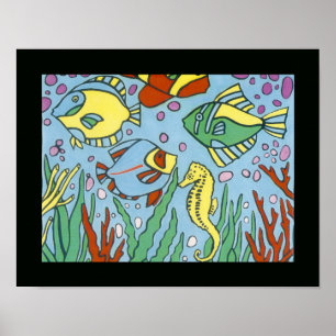 Colourful Fishes art decor