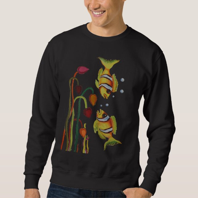 Colourful Fishes In Ocean Sweatshirt (Front)