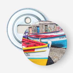 Colourful Fishing Boats, Cape Verde Bottle Opener