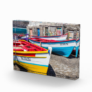 Colourful Fishing Boats, Cape Verde Photo Block