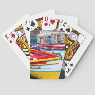 Colourful Fishing Boats, Cape Verde Playing Cards