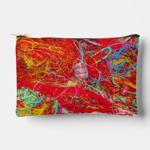 Colourful fishing nets accessory pouch