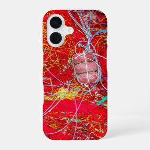 Colourful fishing nets iPhone 16 case