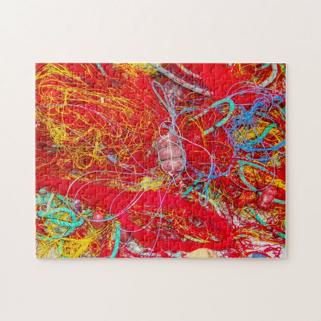 Colourful fishing nets jigsaw puzzle (Horizontal)