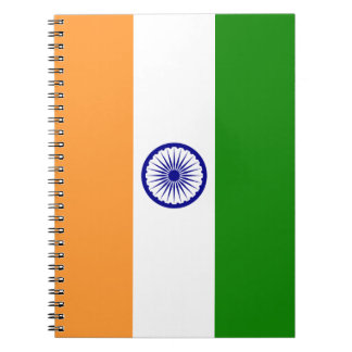 Colourful Flag of India Notebook