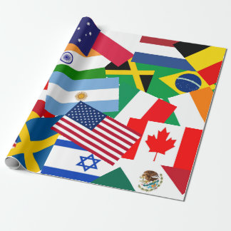 Colourful Flags Around the World Gift Wrapping Paper