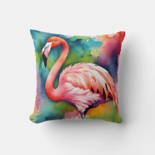 Colourful Flamingo  Cushion