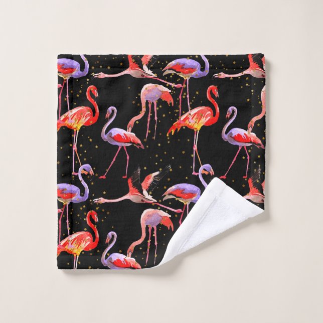 Colourful Flamingo Wash Cloth (Wash Cloth)