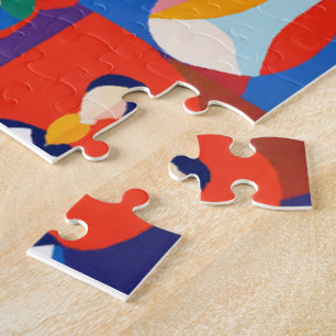 Colourful flat design, matisse style, different pe jigsaw puzzle