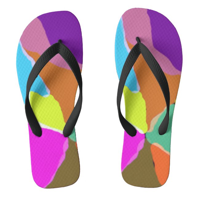 Colourful Flip Flops (Footbed)