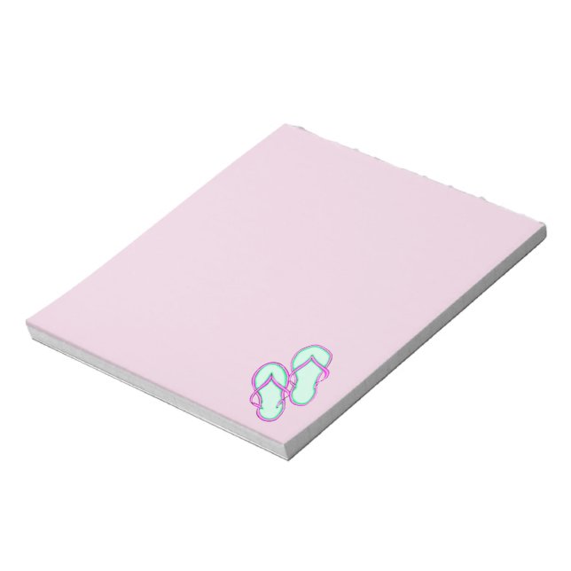 Colourful Flip Flops 1 Notepad (Rotated)