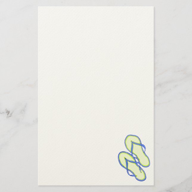 Colourful Flip Flops 2 Stationery (Front)