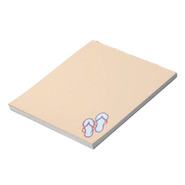 Colourful Flip Flops 3 Notepad (Rotated)