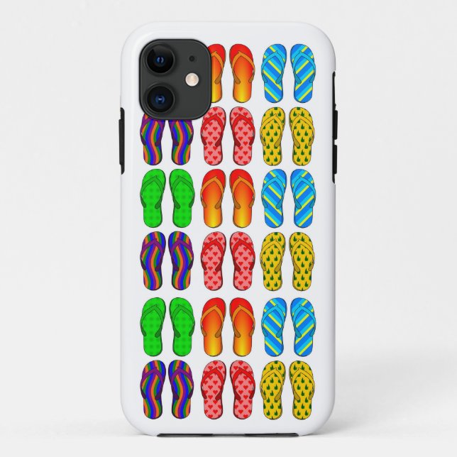 Colourful Flip Flops Fun Beach Theme iPhone 5 Case (Back)