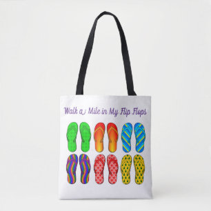 Colourful Flip Flops Tote Bag