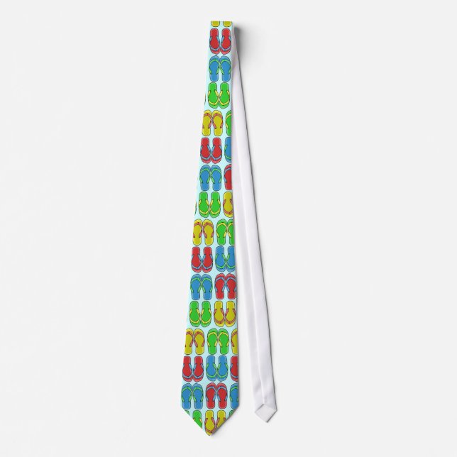 Colourful Flipflop Tie (Front)