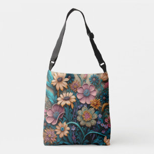 Colourful Floral 3D Crossbody Bag