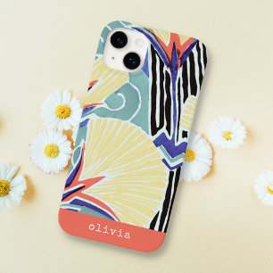 Colourful Floral Abstract Art Pattern by E.A. Ségu Case-Mate iPhone 14 Plus Case