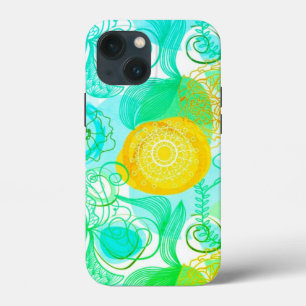 Colourful floral abstract case