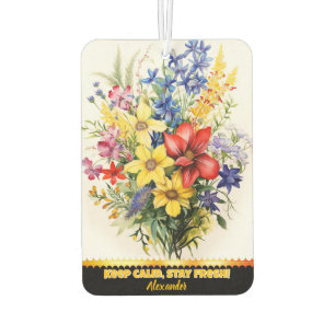 Colourful floral air freshener