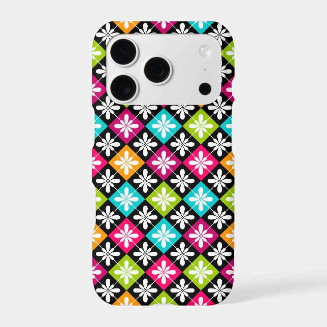 Colourful Floral Argyle Pattern (Back)