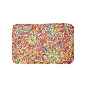 Colourful Floral Bath Mat