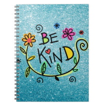 Colourful Floral  | Be Kind Notebook