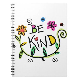 Colourful Floral    Be Kind Notebook
