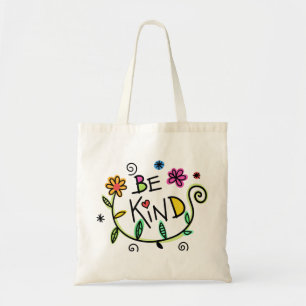 Colourful Floral    Be Kind Tote Bag