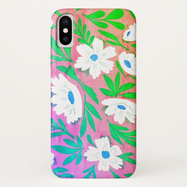 Colourful Floral Blossom Case-Mate iPhone Case (Back)