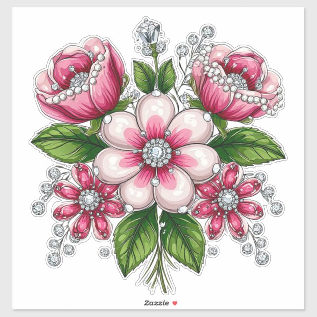 Colourful Floral Bouquet (Sheet)