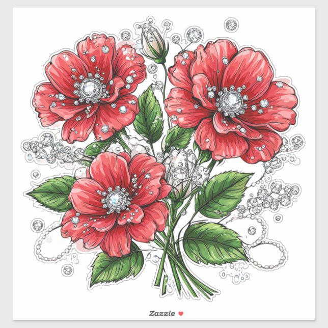 Colourful Floral Bouquet (Sheet)