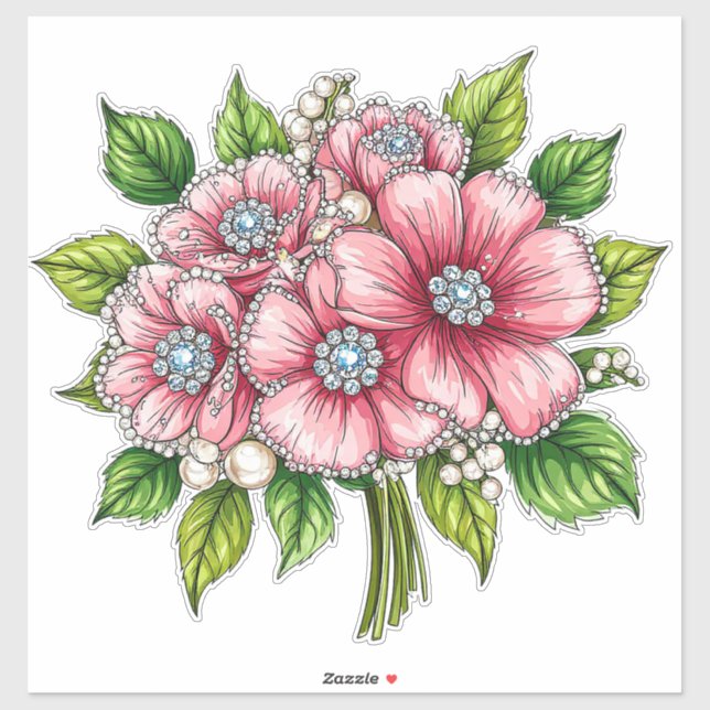 Colourful Floral Bouquet (Sheet)