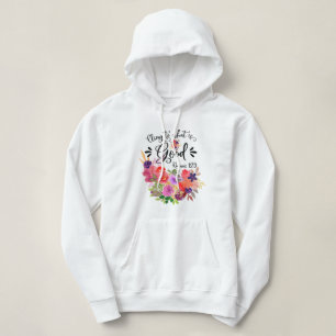 Colourful Floral Bouquet Romans 12:9 Hoodie