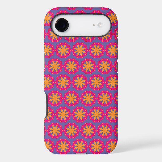 colourful floral circle shapes (Back)