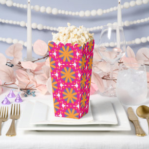 colourful floral circle shapes favour box