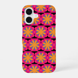 colourful floral circle shapes iPhone 16 case