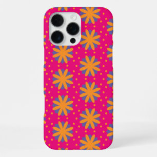 colourful floral circle shapes iPhone 16 pro max case