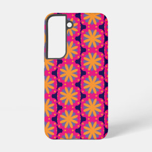 colourful floral circle shapes samsung galaxy case