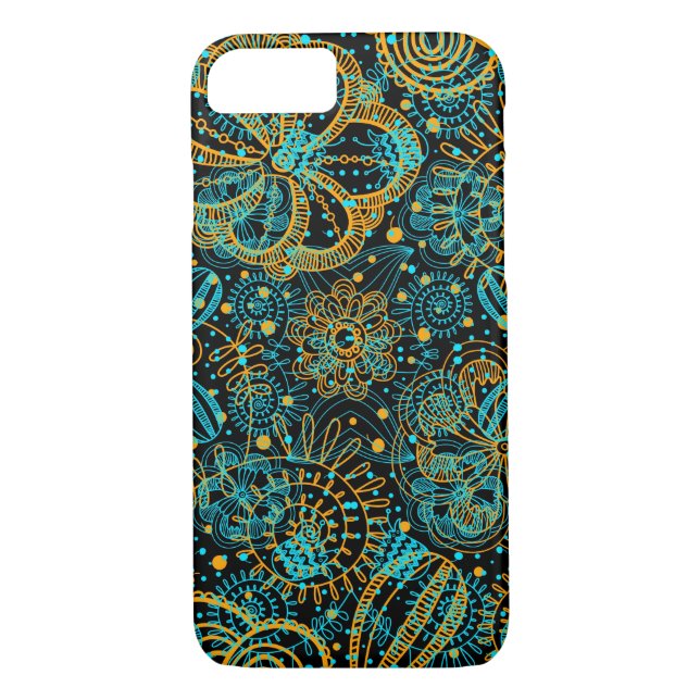 Colourful Floral Collage Case-Mate iPhone Case (Back)