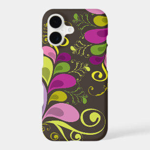 Colourful Floral Deco Leaves Nature Art Deco Chic