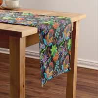 Colourful Floral Design Faux Glass-beads 2