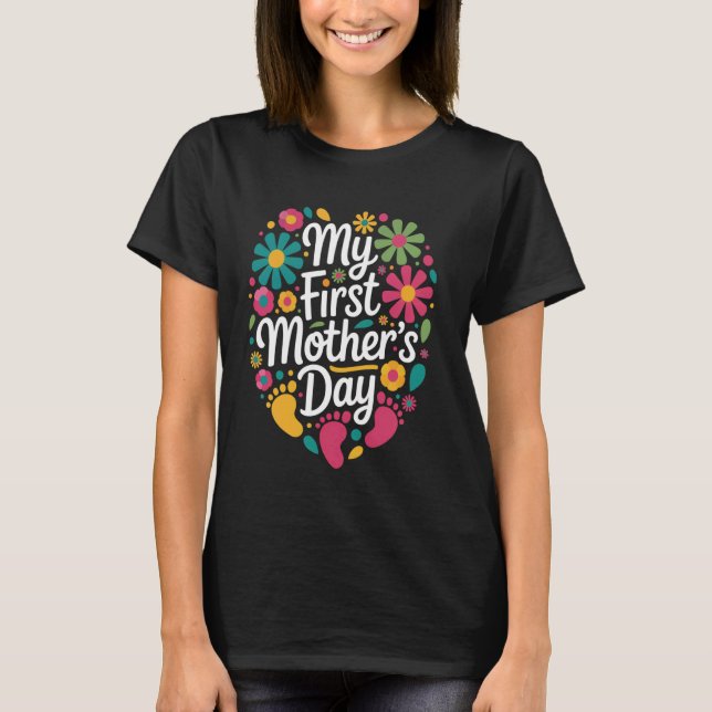 Colourful Floral Design for Special Occasions T-Shirt (Front)