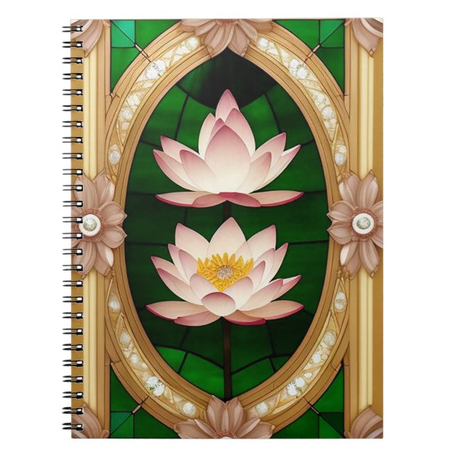 Colourful Floral Design Notebook (Front)