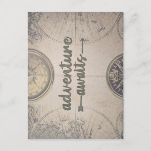 Colourful floral design postcard