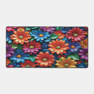 Colourful Floral - Desk Mat