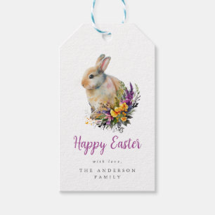 Colourful Floral Easter Gift Tags