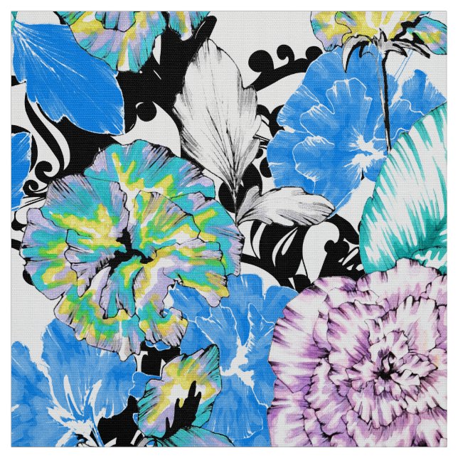 Colourful Floral Fabric (Swatch)