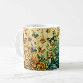 Colourful Floral Fantasy Art Mug | Whimsical Natur